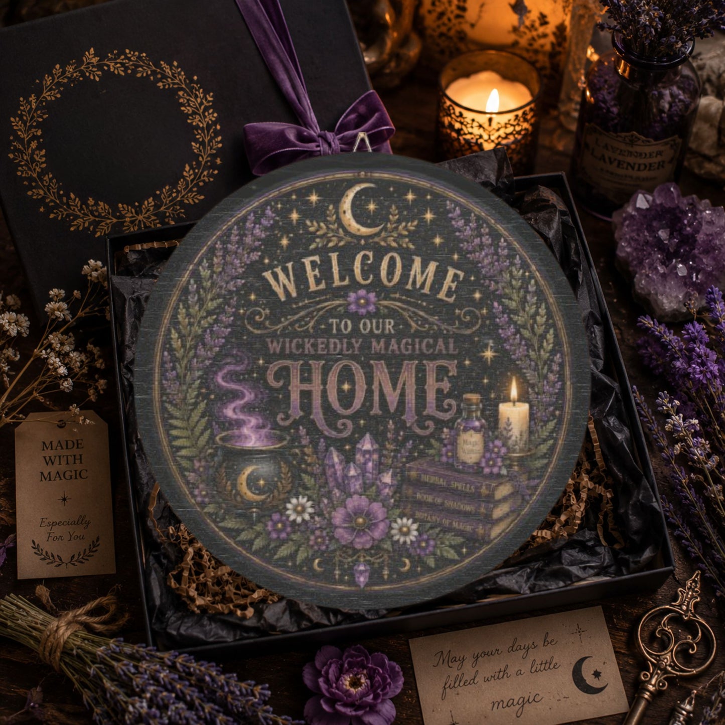 Wickedly Magical Home Wood Sign