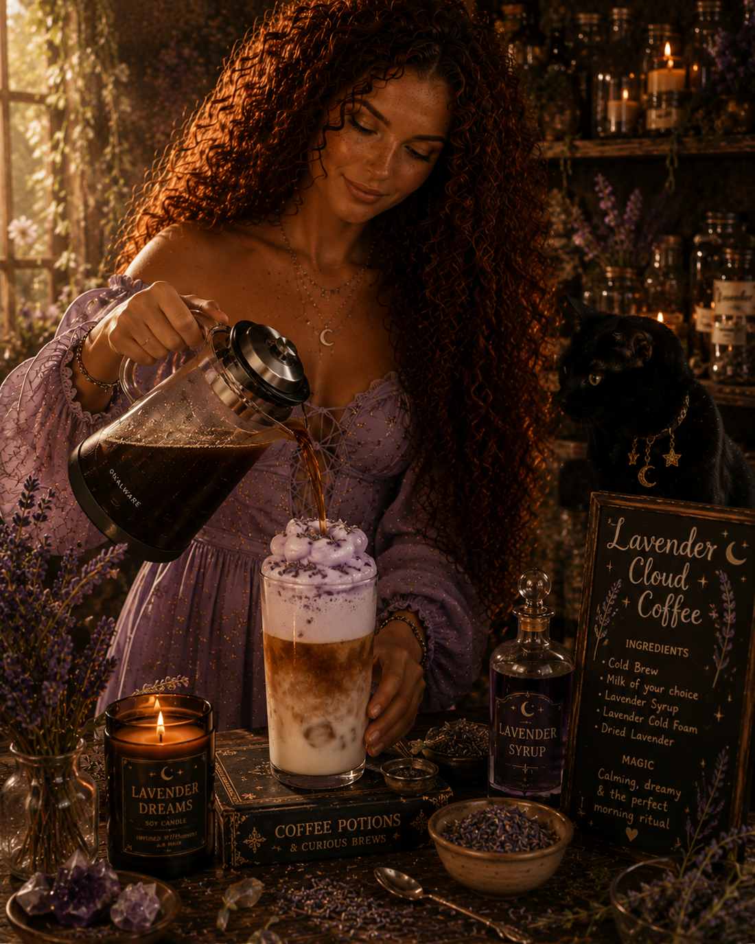 Creating My Lavender Cloud Iced Coffee Ritual ☁️💜