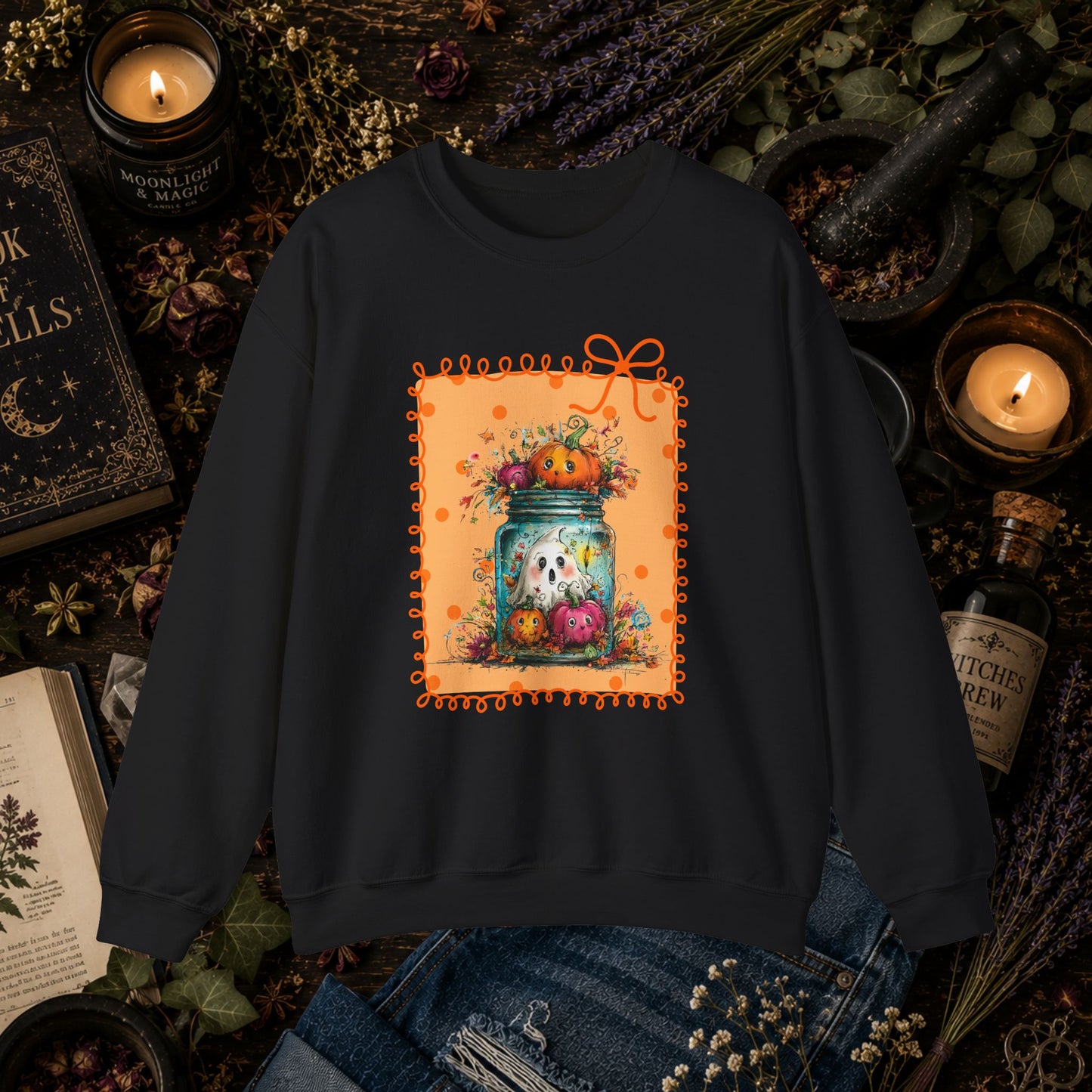 Fall Pumpkin Mason Jar Sweatshirt