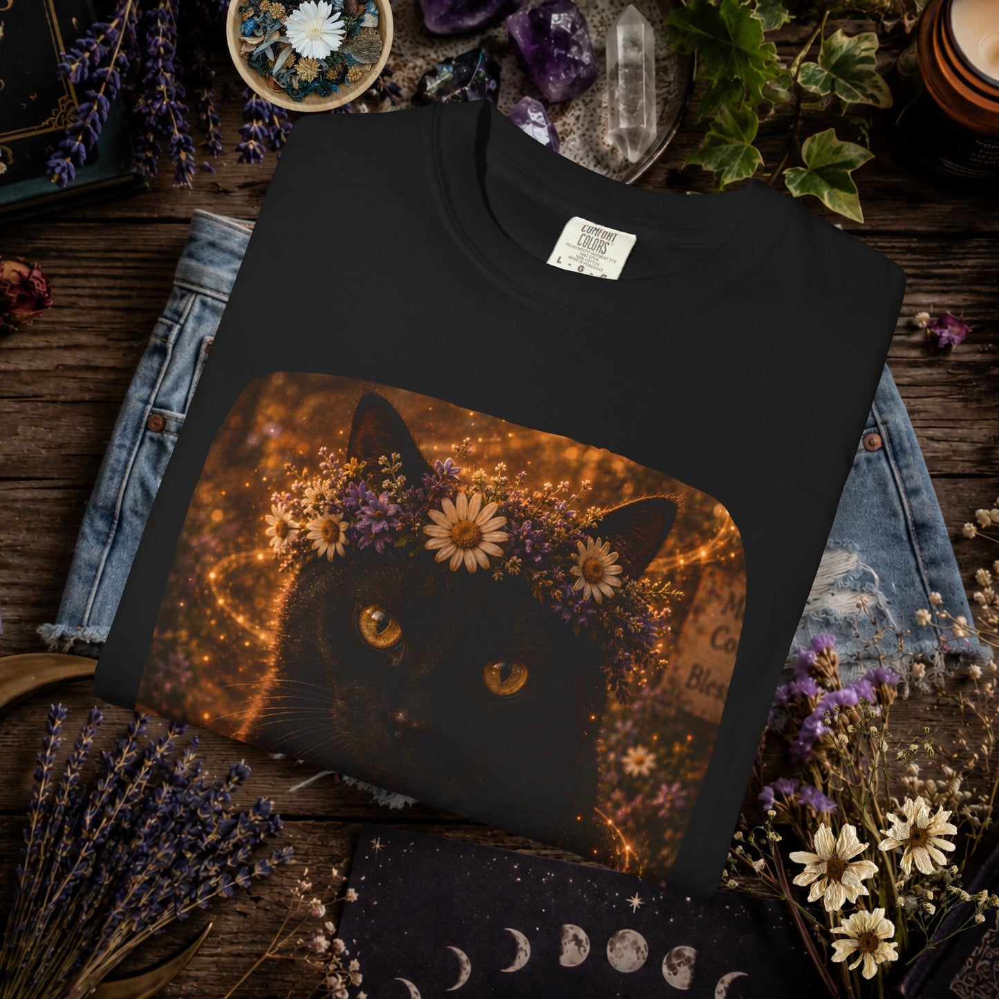 Mystic Black Cat T-Shirt