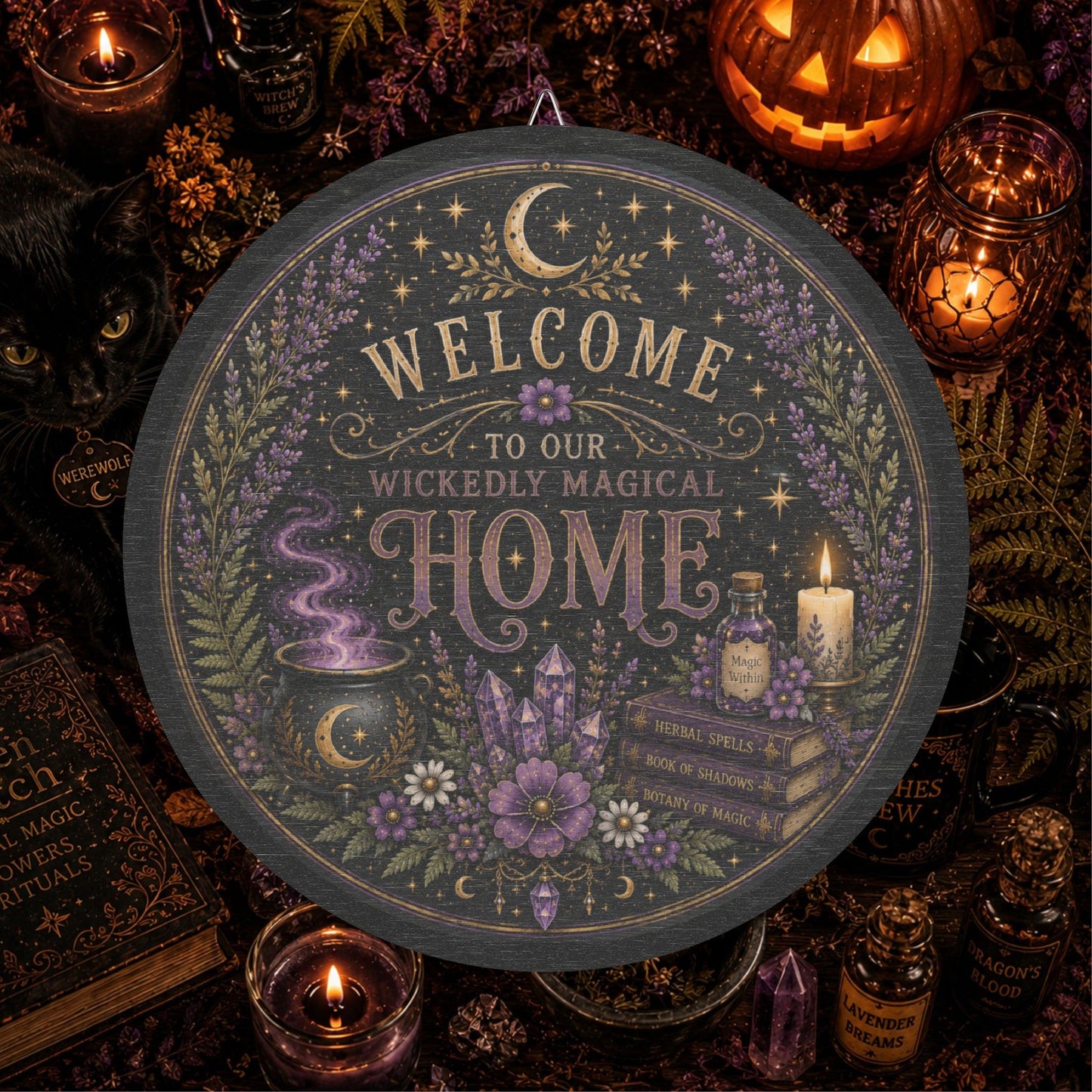 Wickedly Magical Home Wood Sign