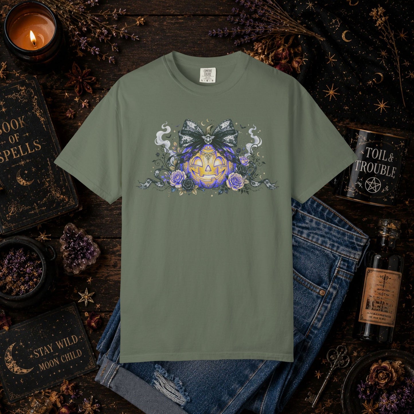 Halloween Pumpkin Bow Tee