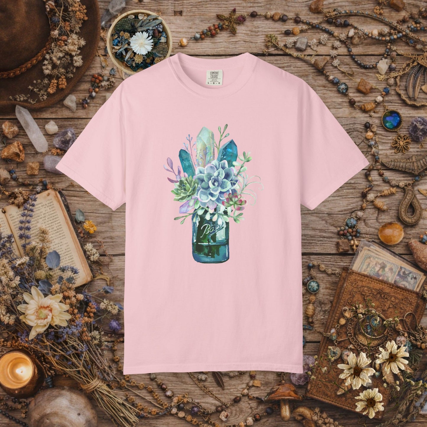 Crystal Garden Mason Jar T-Shirt