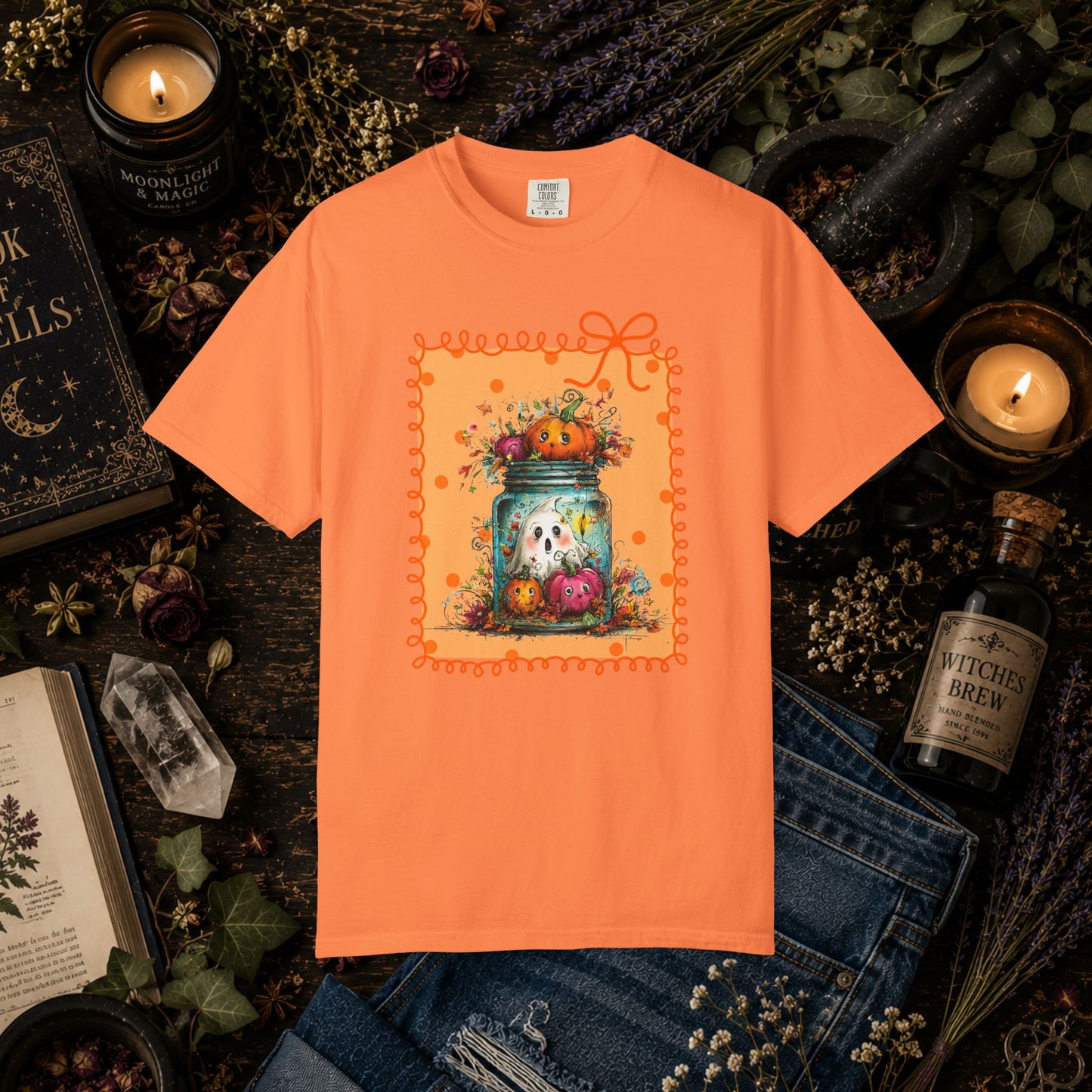 Halloween Pumpkin Ghost T-Shirt