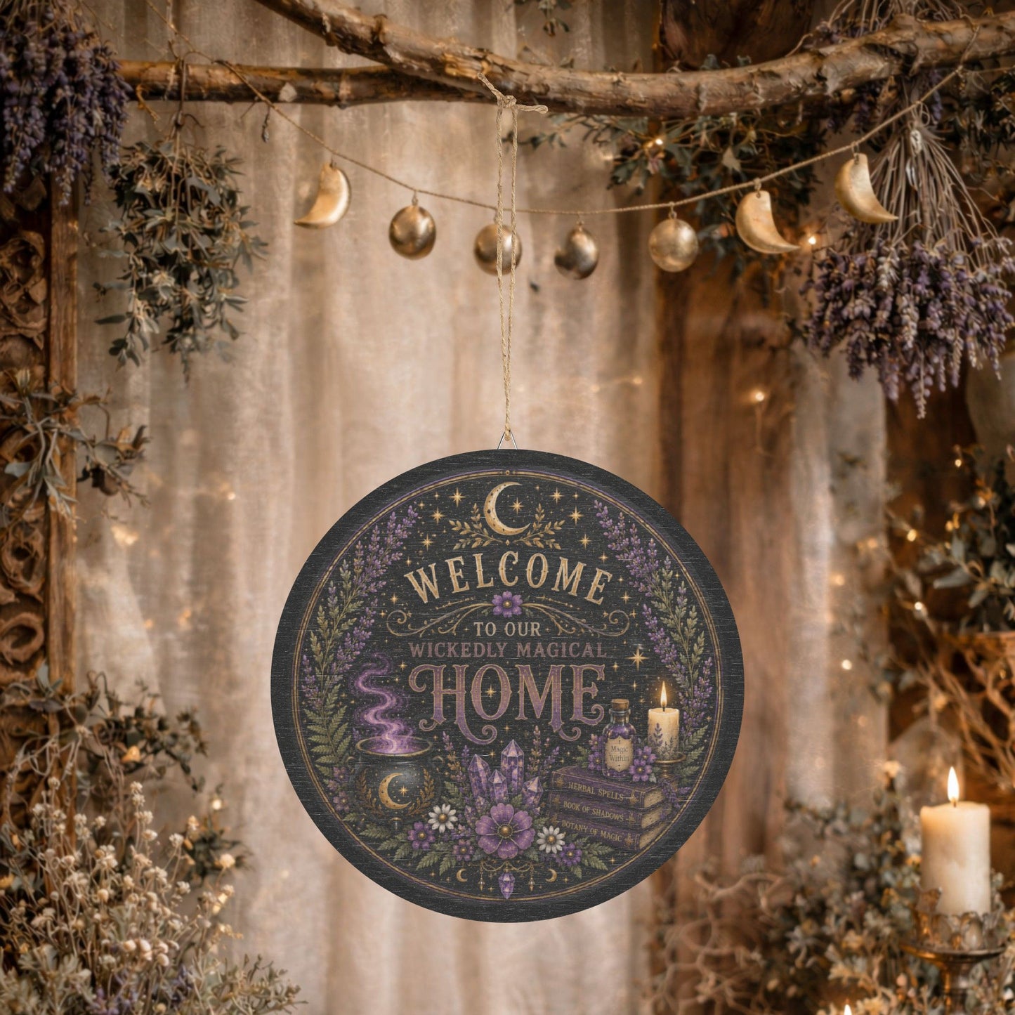 Wickedly Magical Home Wood Sign