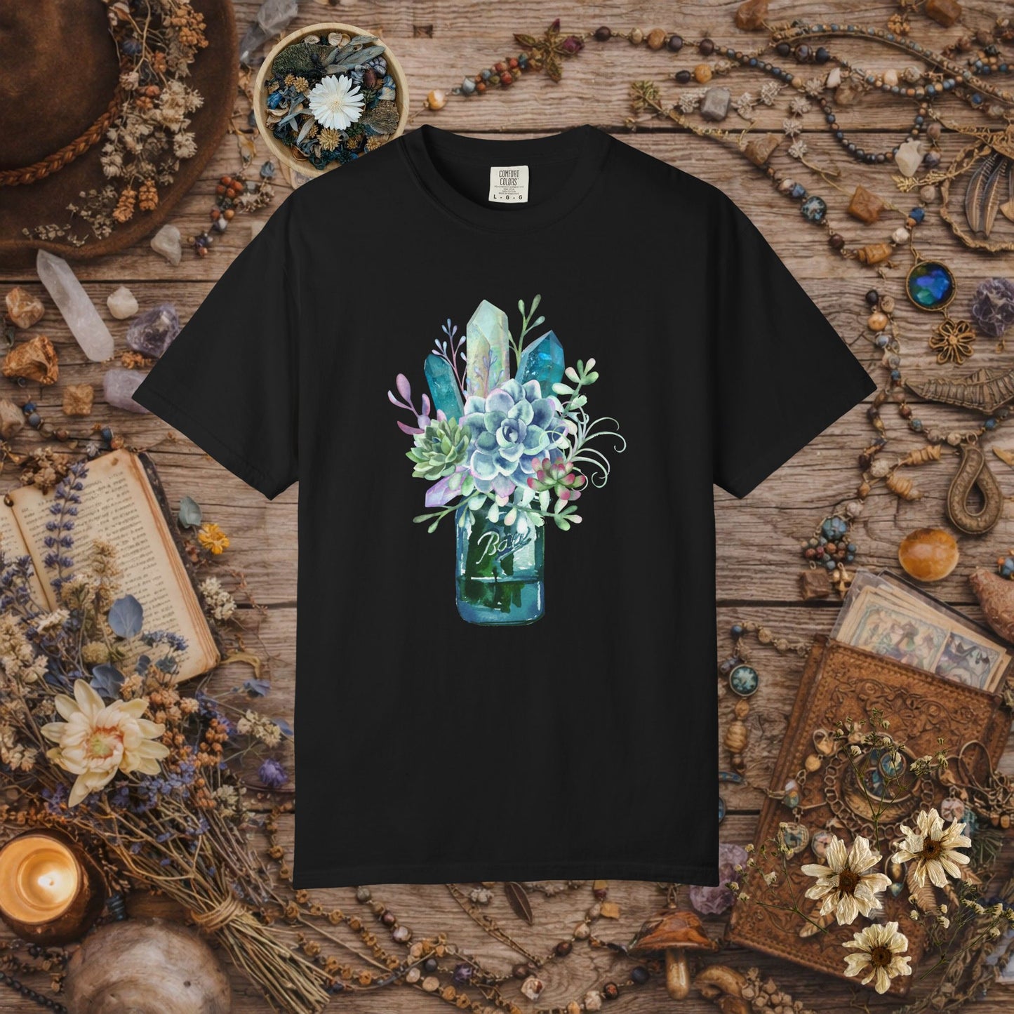 Crystal Garden Mason Jar T-Shirt