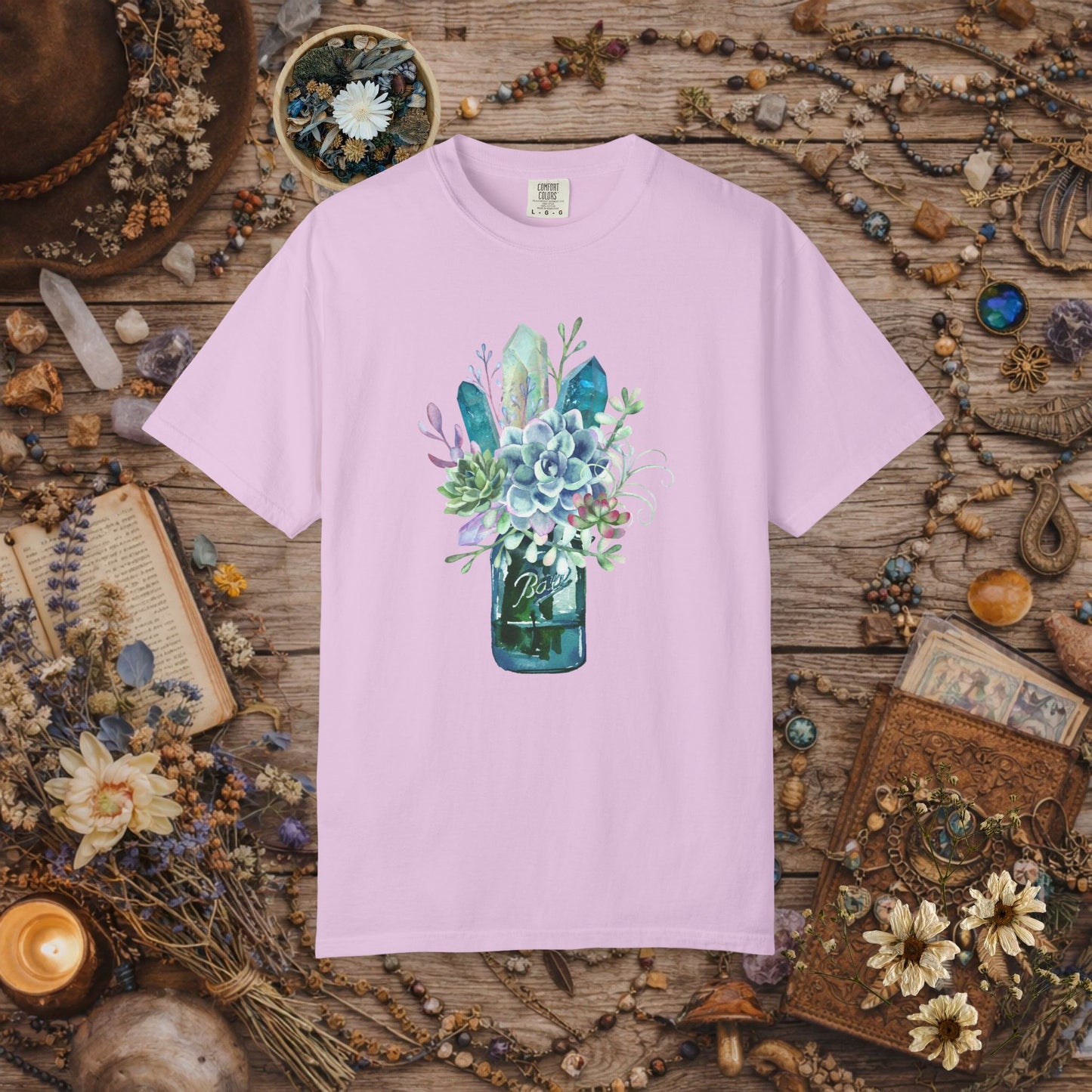 Crystal Garden Mason Jar T-Shirt