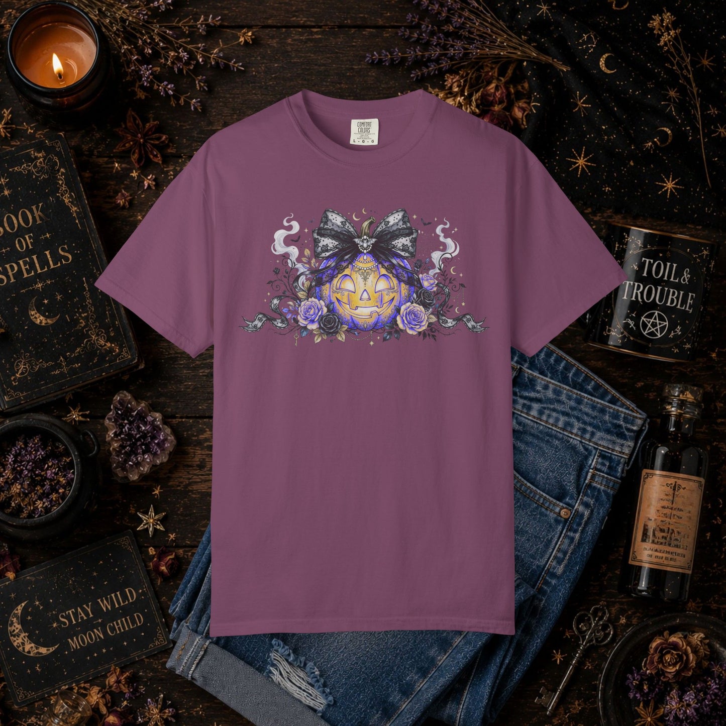 Halloween Pumpkin Bow Tee