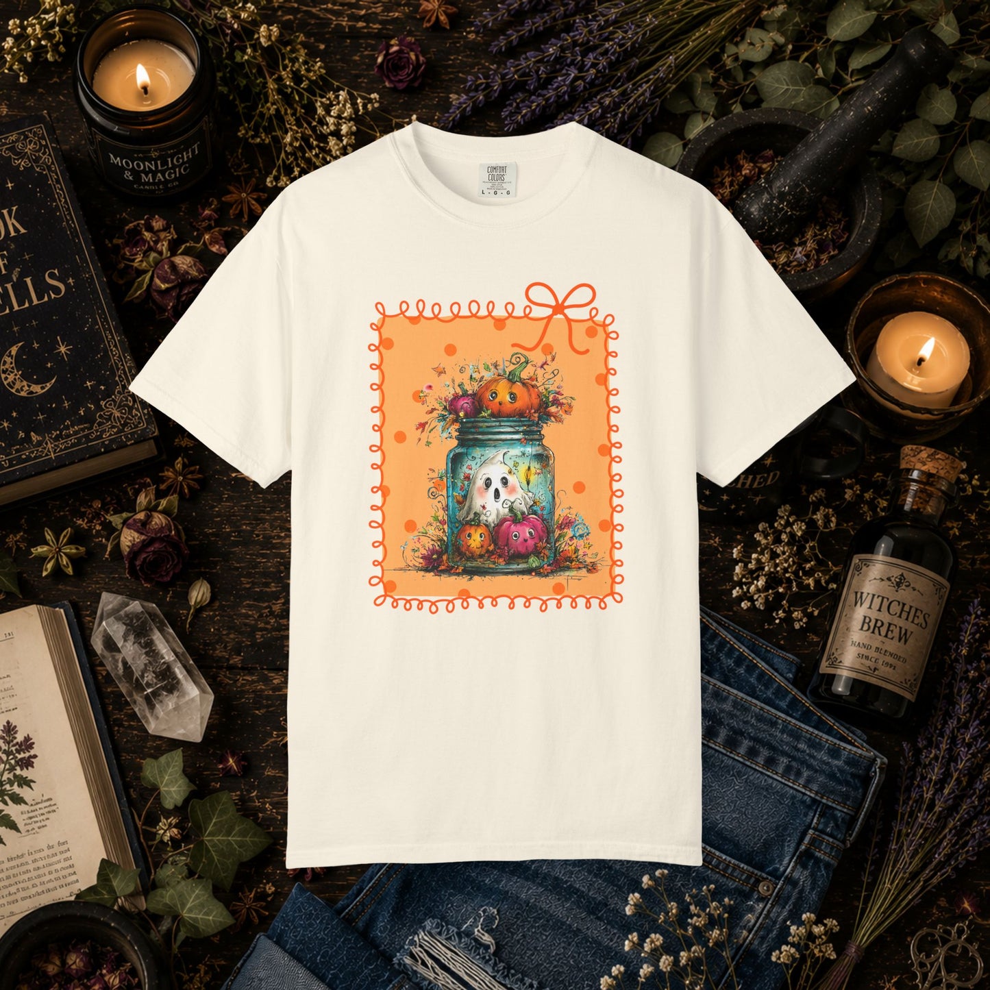 Halloween Pumpkin Ghost T-Shirt