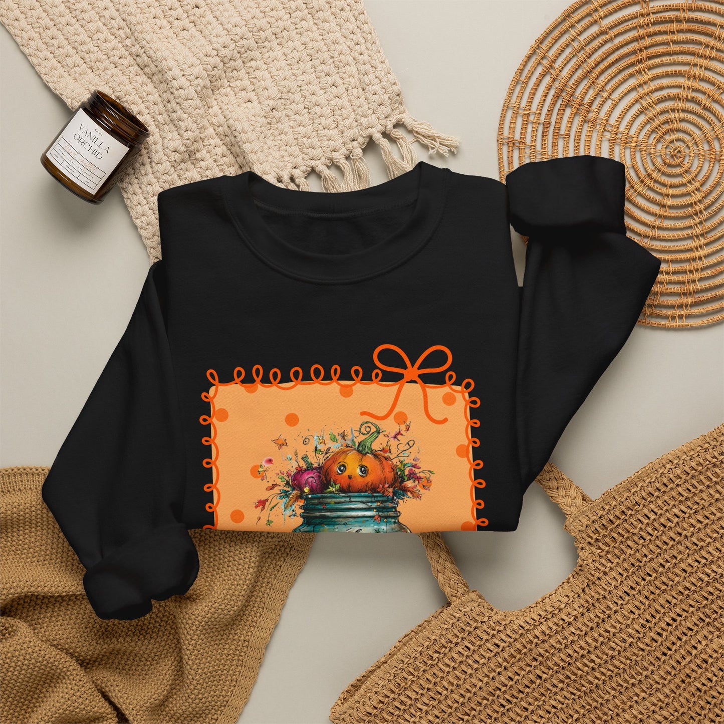 Fall Pumpkin Mason Jar Sweatshirt