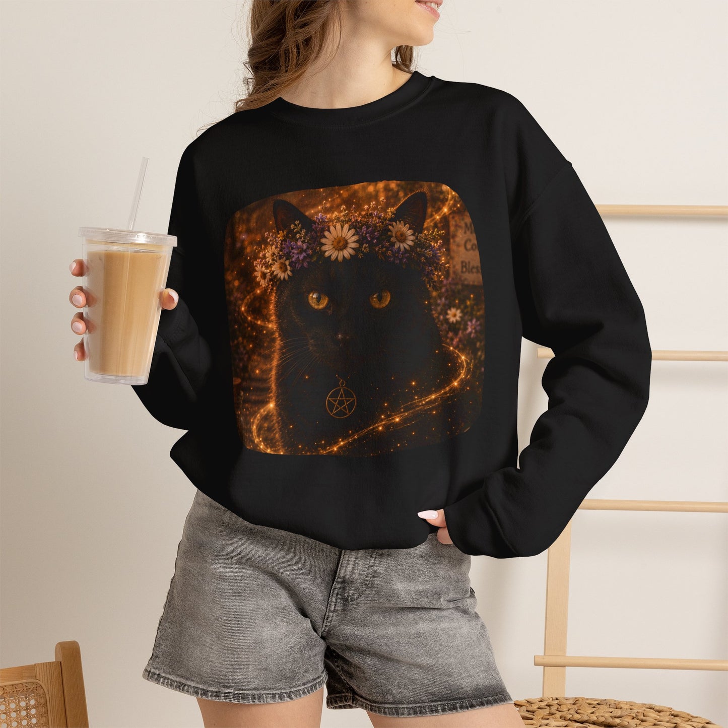 Mystic Black Cat Sweatshirt