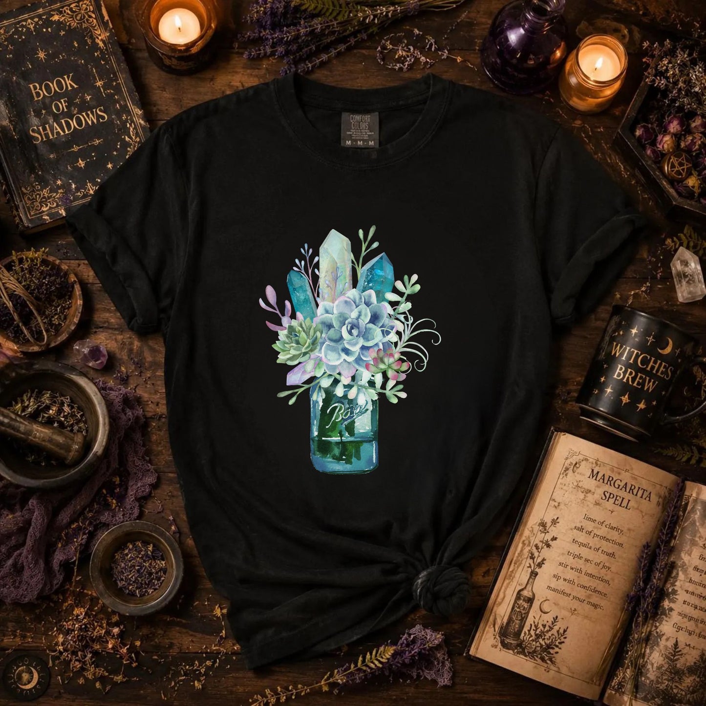 Crystal Garden Mason Jar T-Shirt