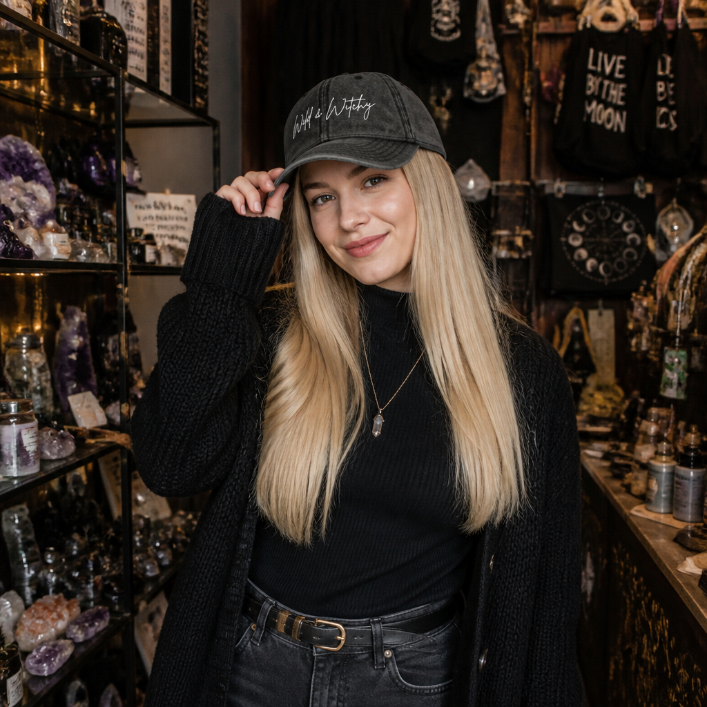 Embroidered Wild & Witchy Baseball Hat