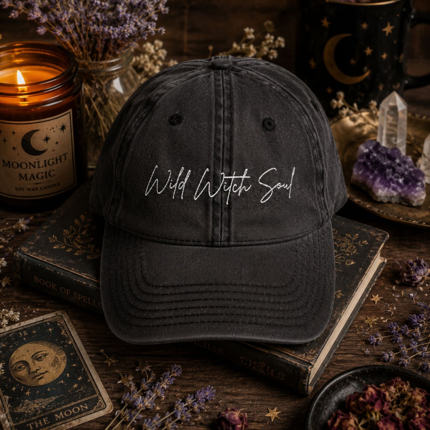 Wild Witch Soul Vintage Hat — Embroidered