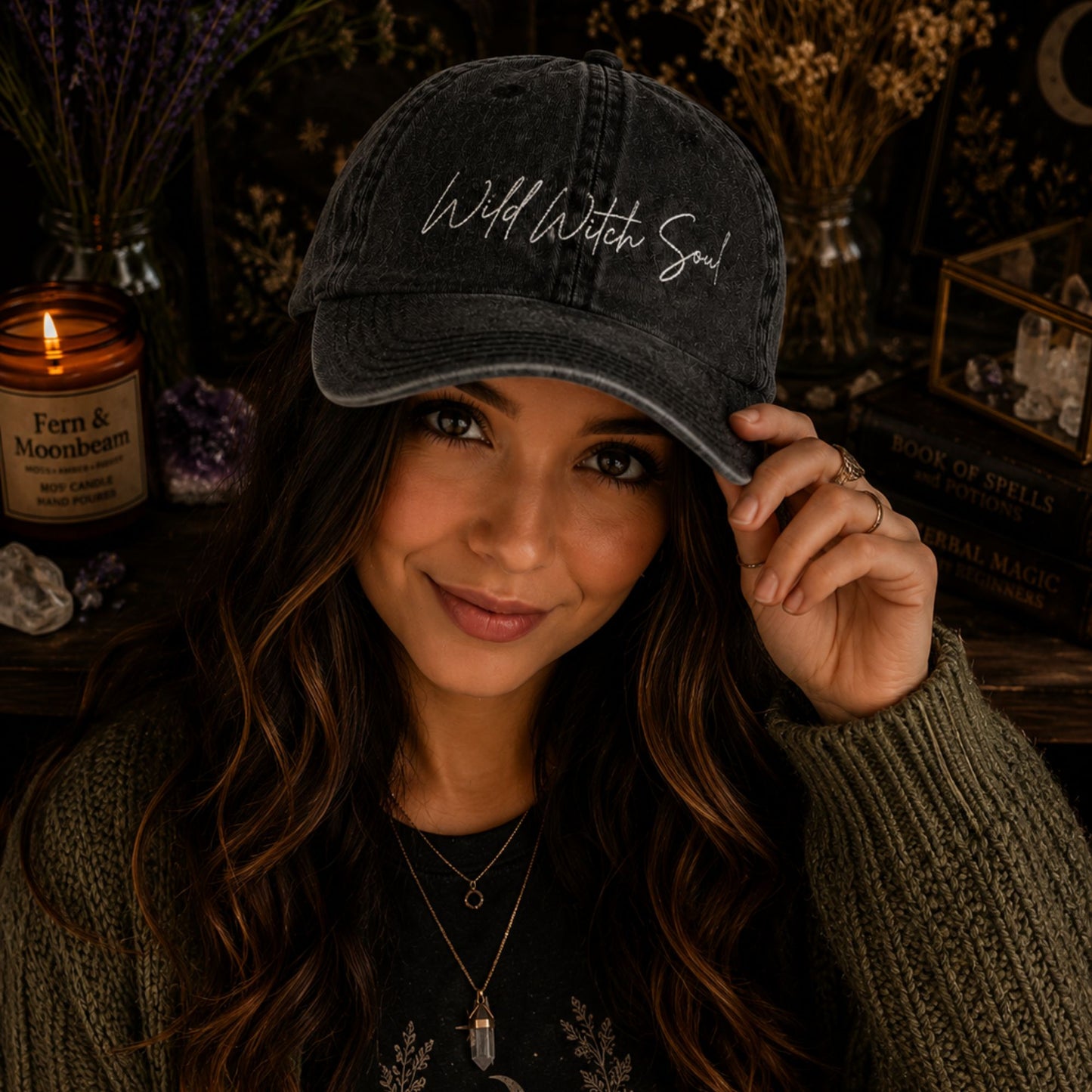 Wild Witch Soul Vintage Hat — Embroidered