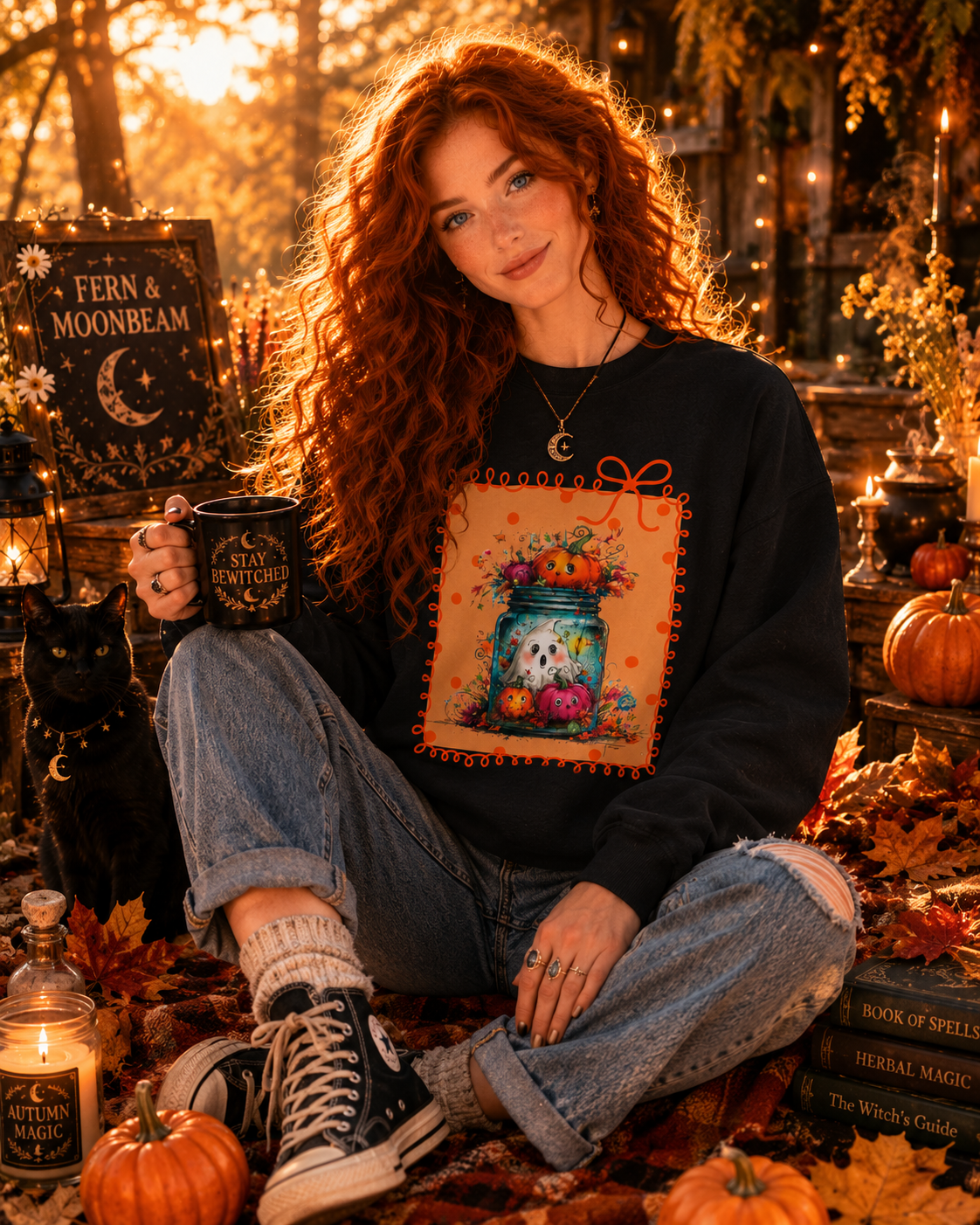 Fall Pumpkin Mason Jar Sweatshirt