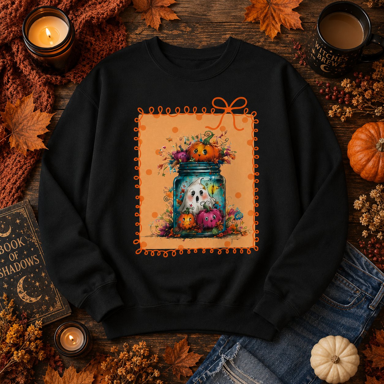 Fall Pumpkin Mason Jar Sweatshirt