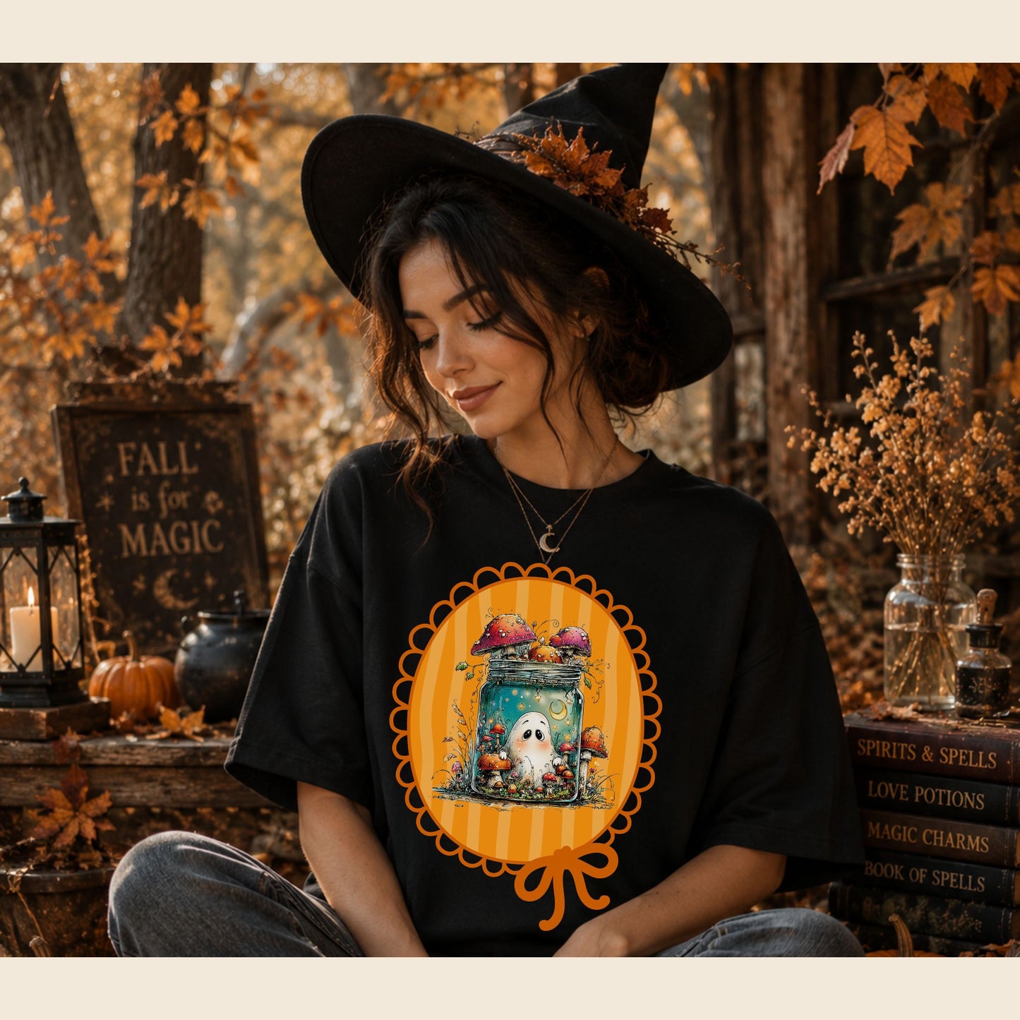 Ghost with Mushrooms T-Shirt