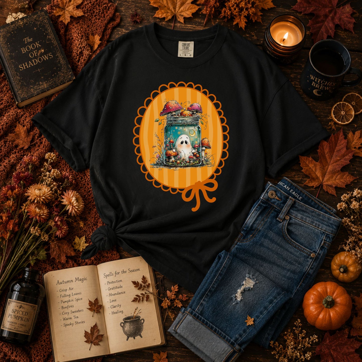 Ghost with Mushrooms T-Shirt