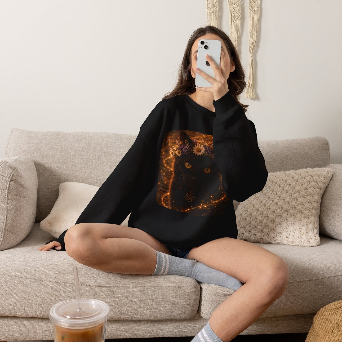 Mystic Black Cat Sweatshirt
