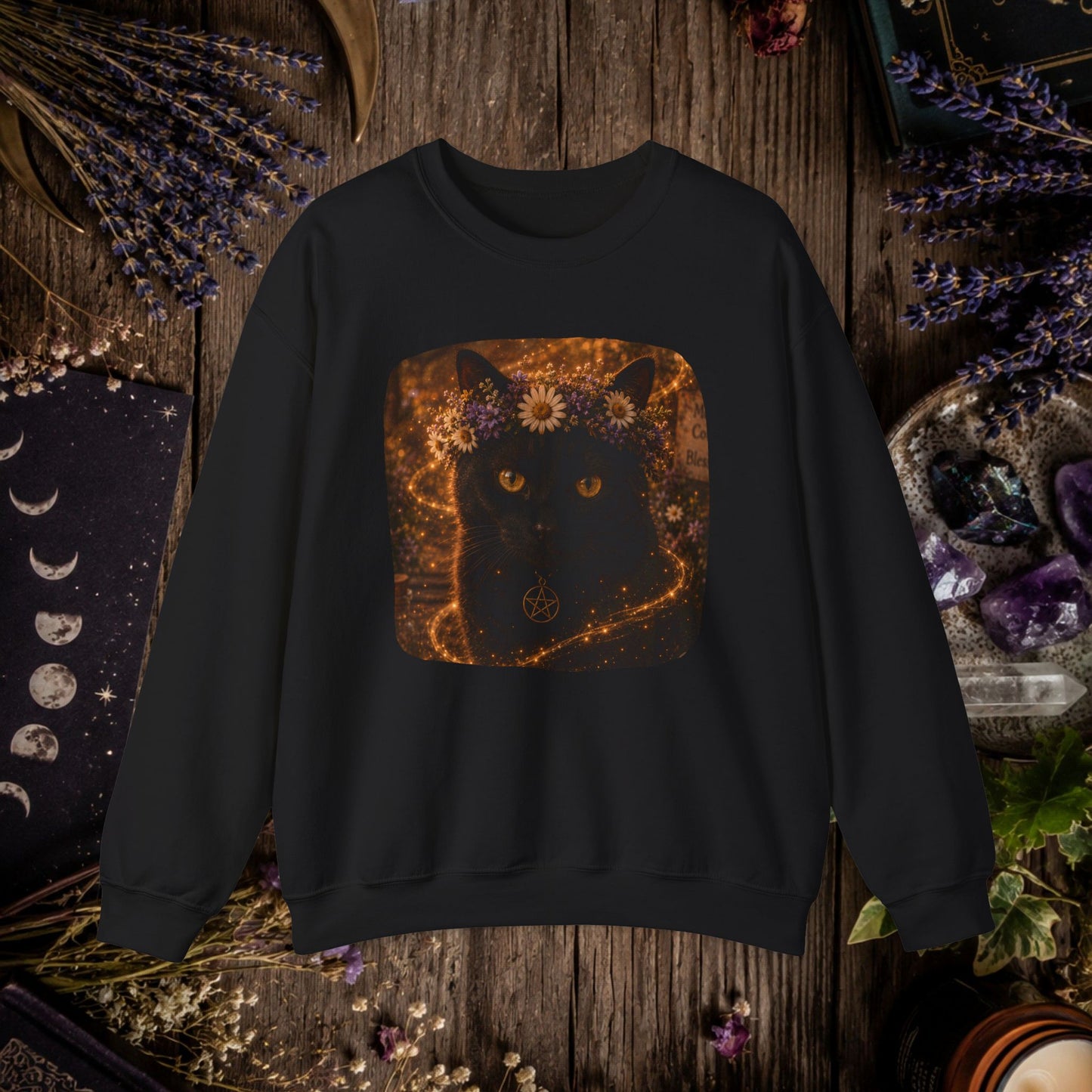Mystic Black Cat Sweatshirt