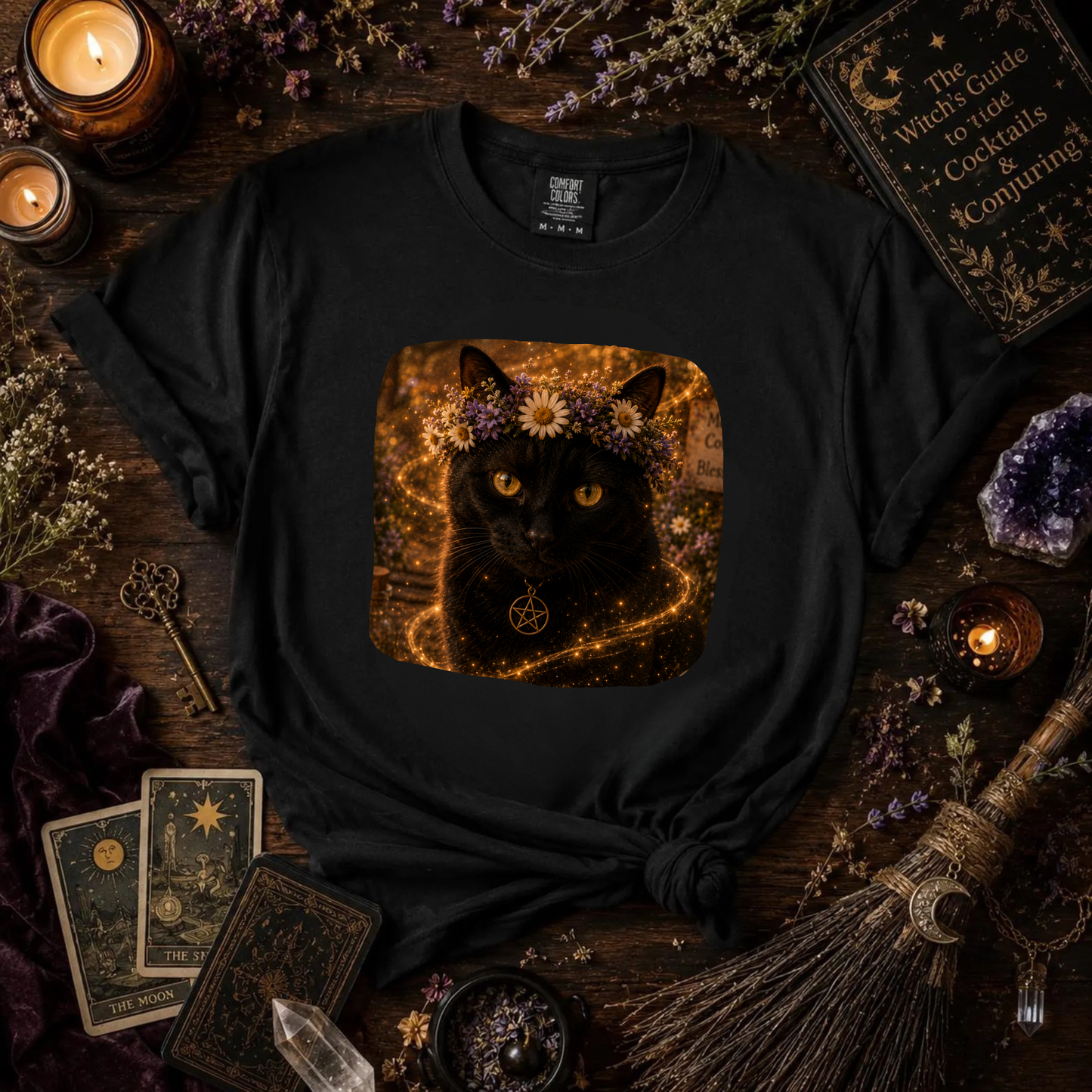 Mystic Black Cat T-Shirt