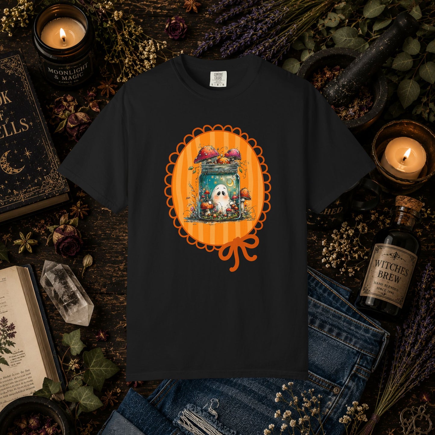 Ghost with Mushrooms T-Shirt