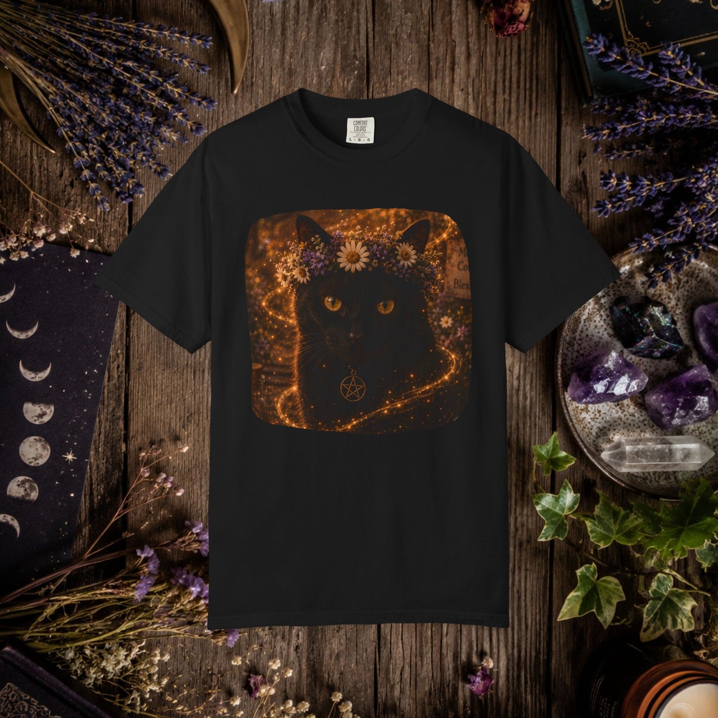 Mystic Black Cat T-Shirt
