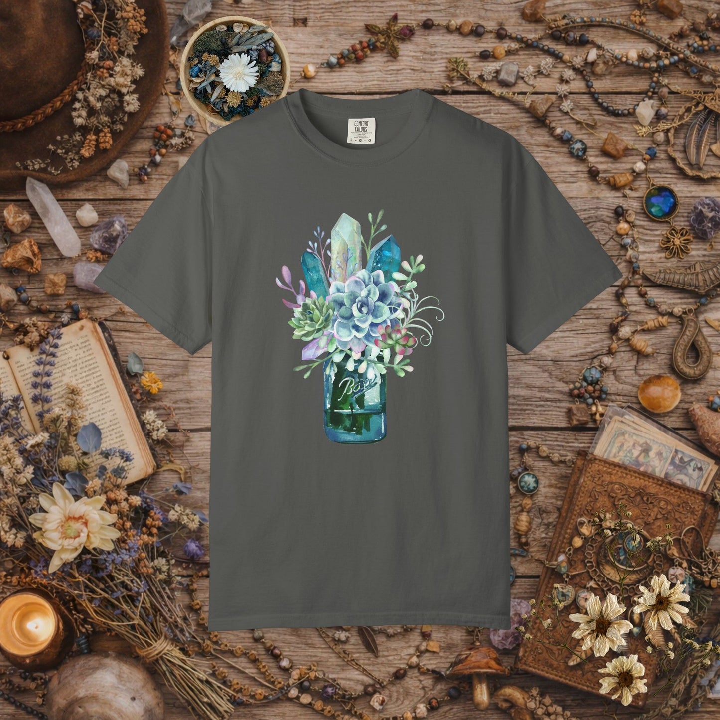 Crystal Garden Mason Jar T-Shirt
