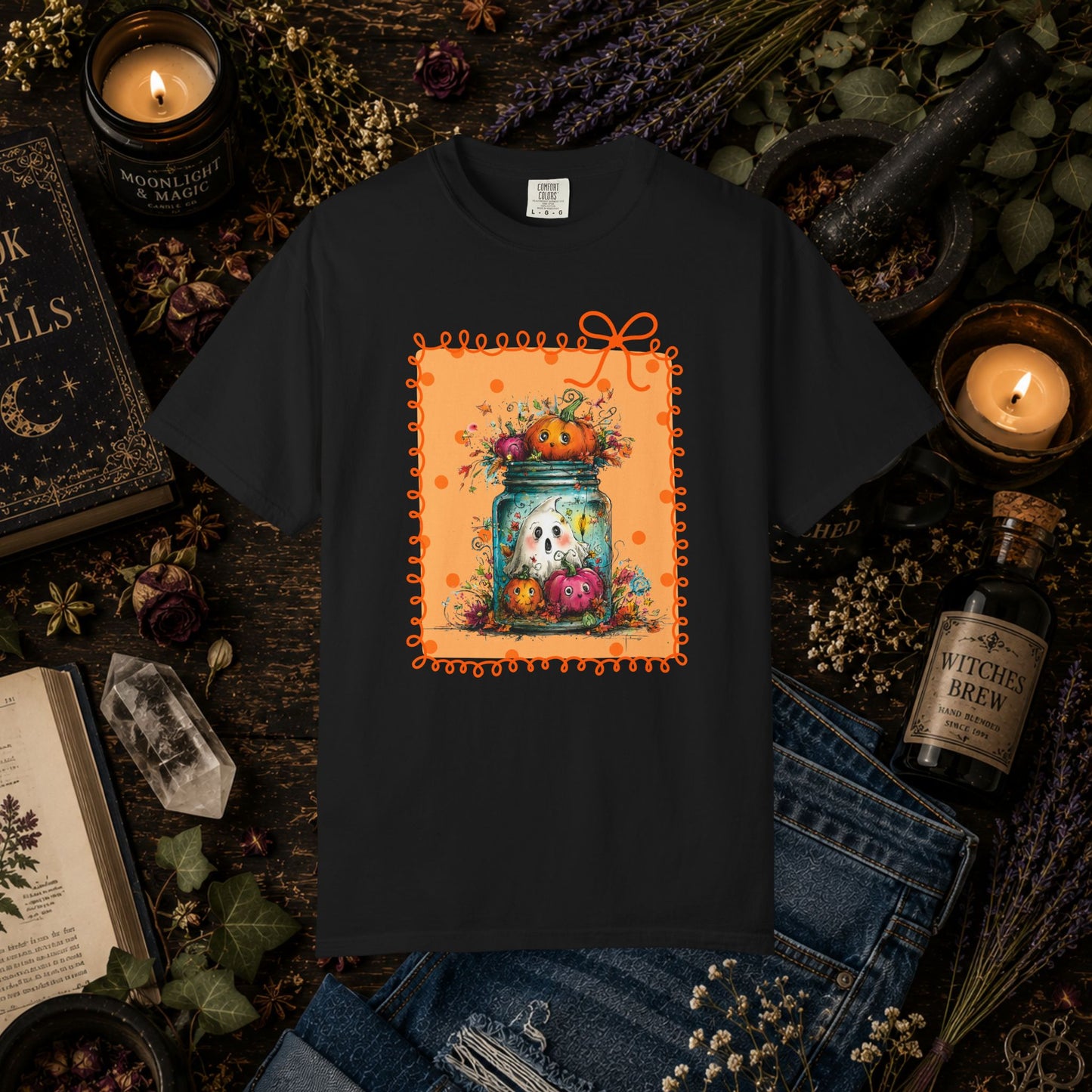 Halloween Pumpkin Ghost T-Shirt