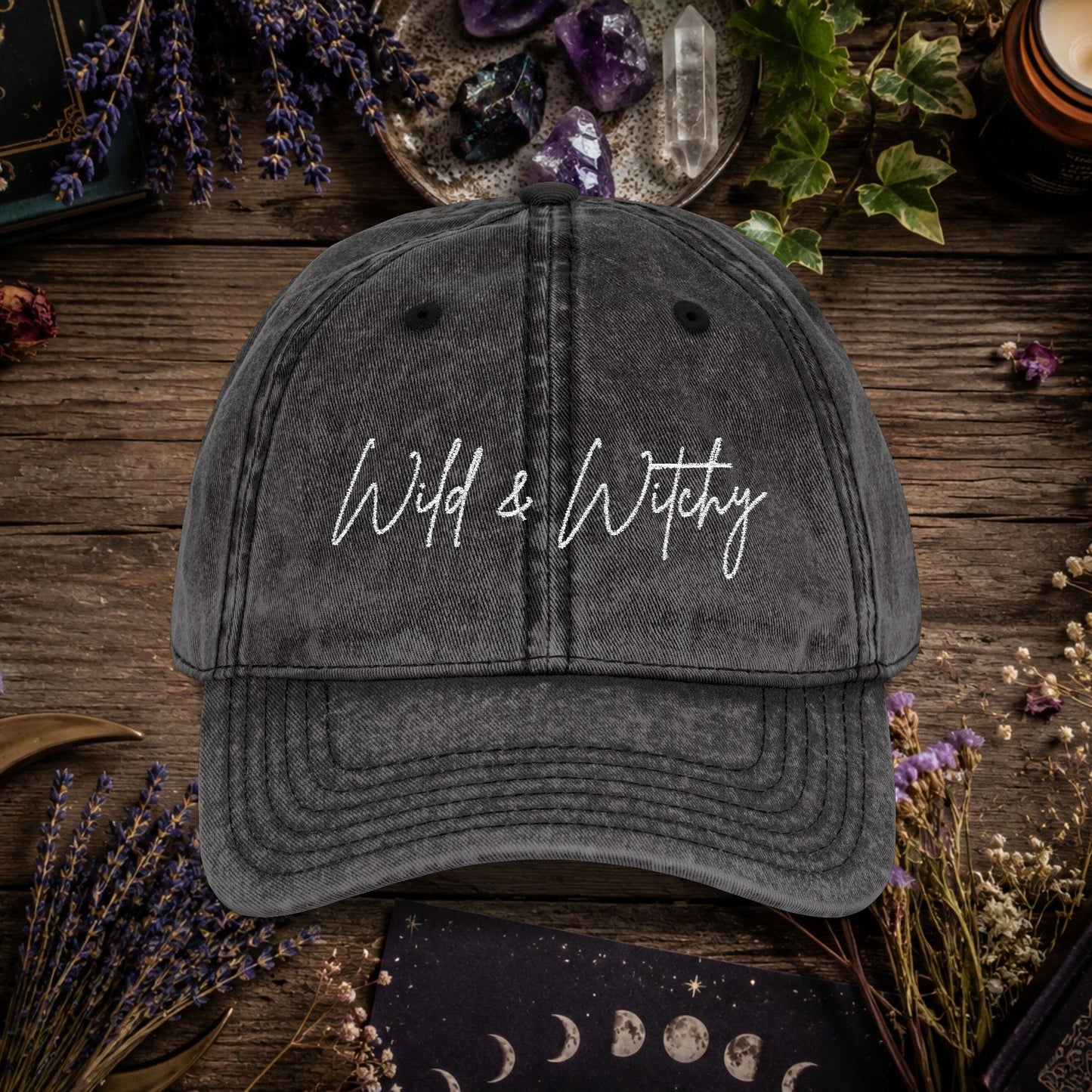 Embroidered Wild & Witchy Baseball Hat