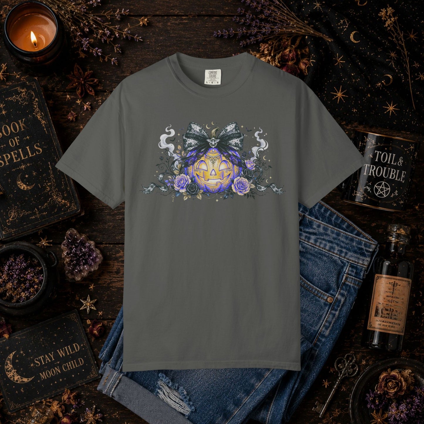Halloween Pumpkin Bow Tee