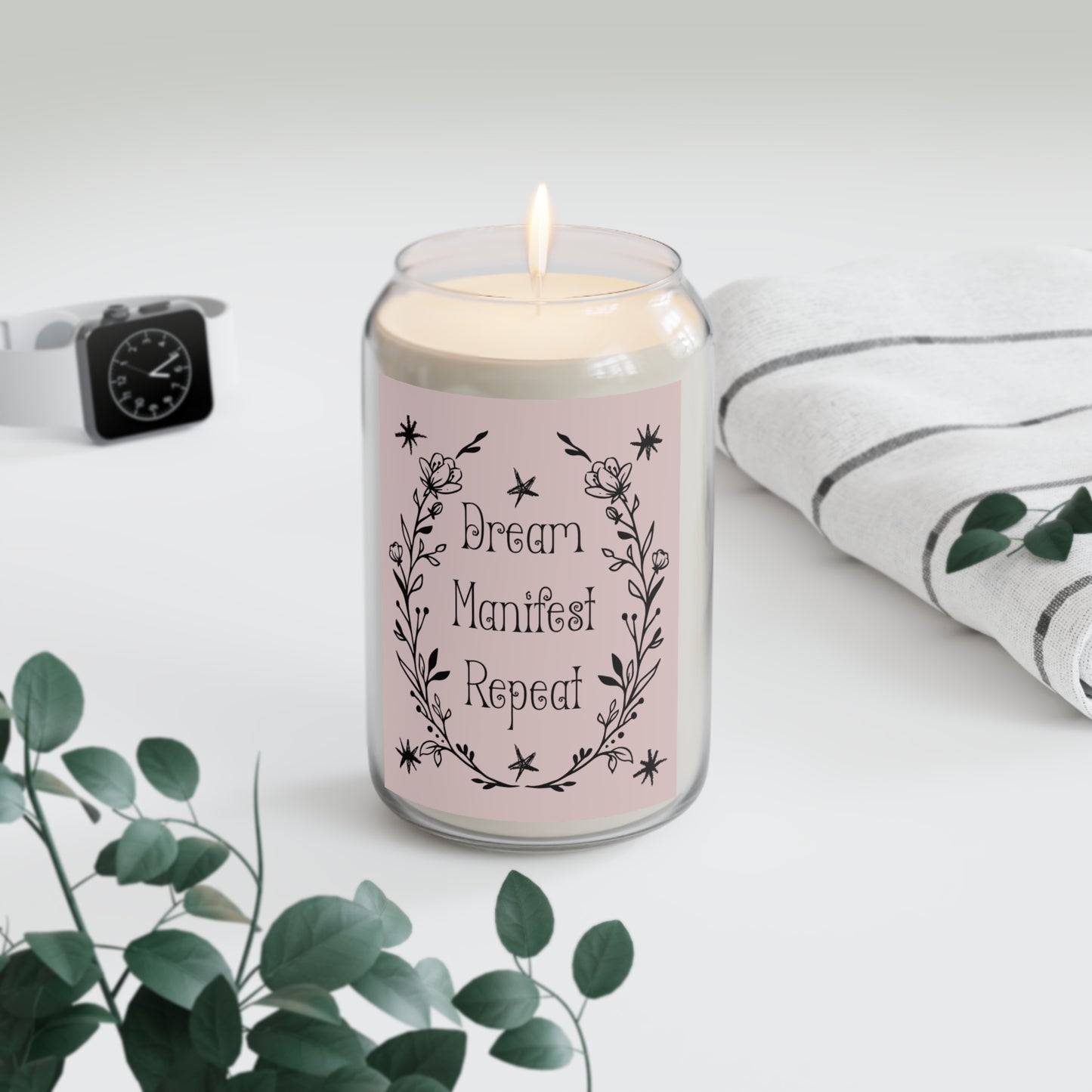 Dream. Manifest. Repeat. Scented Soy Candle — 13.75 oz