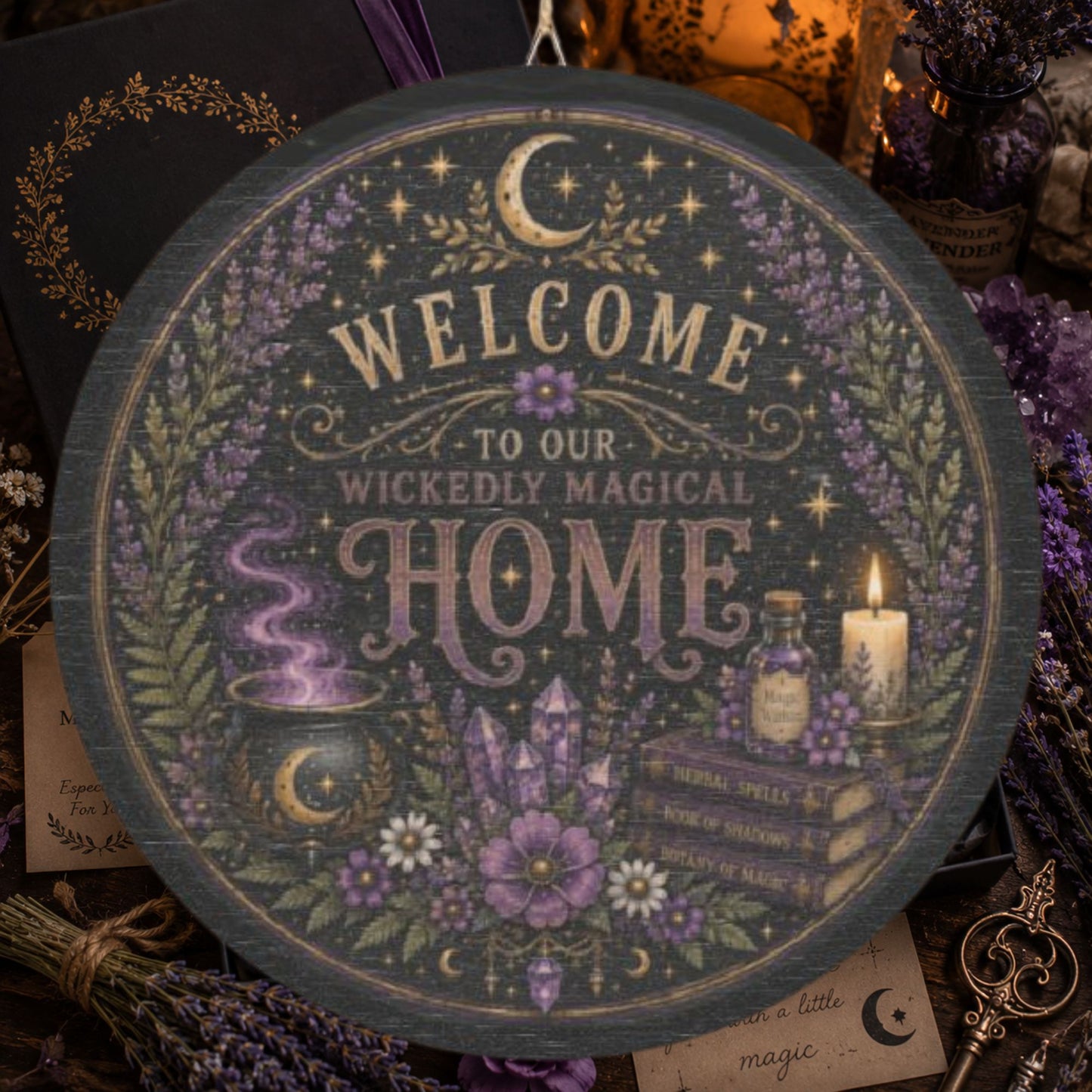 Wickedly Magical Home Wood Sign